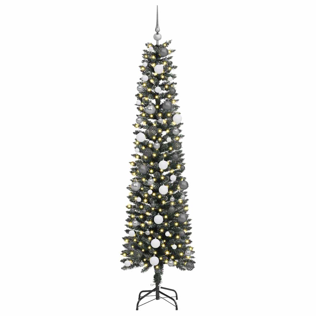 Albero di Natale artificiale con 300 LED Verde 210 cm
