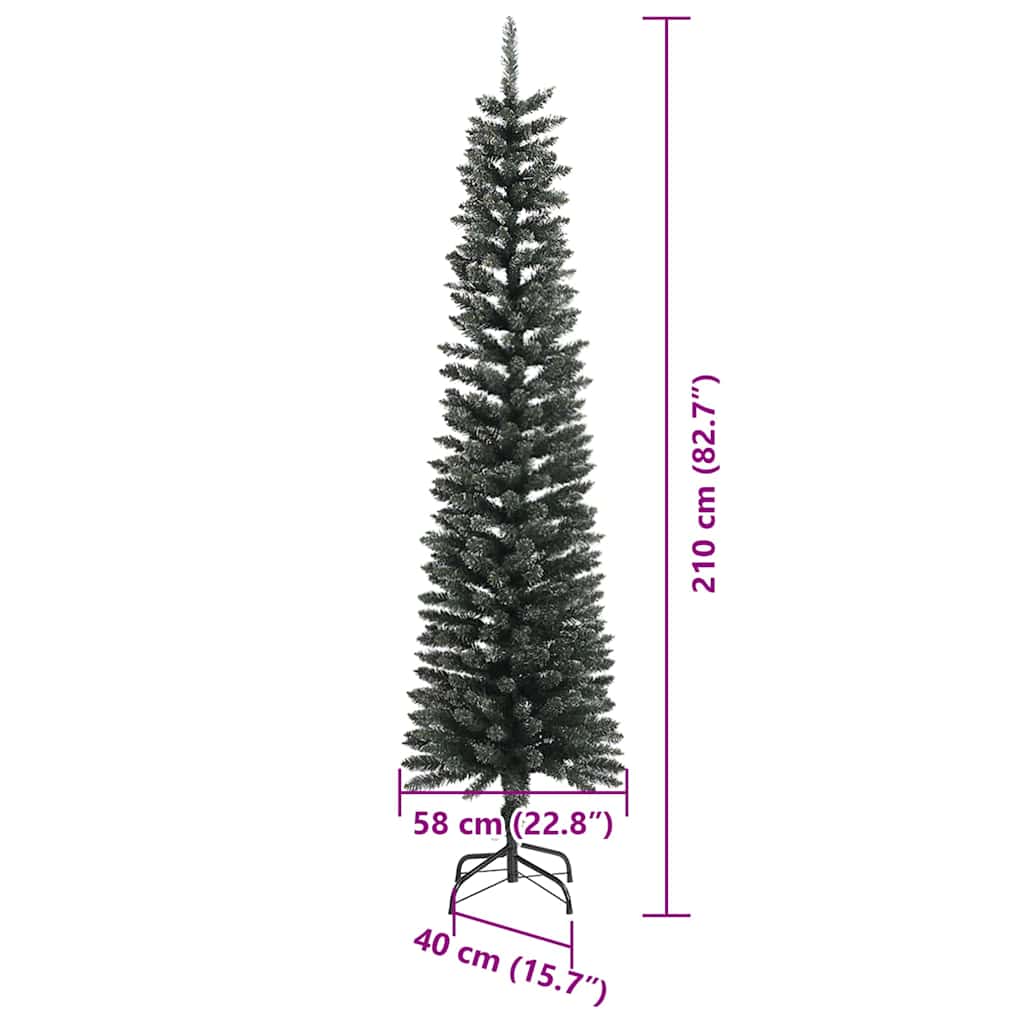 Albero di Natale artificiale con 300 LED Verde 210 cm