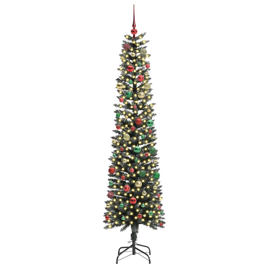 Albero di Natale artificiale con 300 LED Verde 210 cm