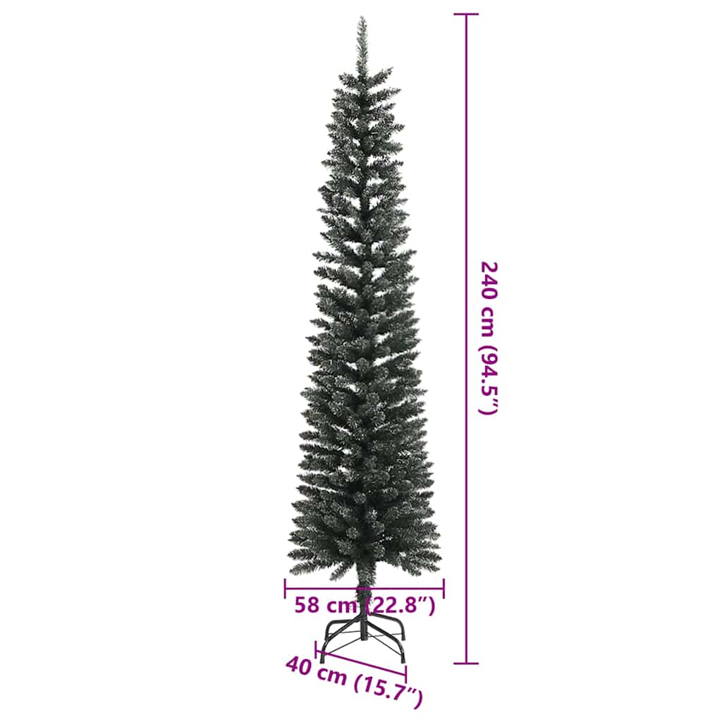 Albero di Natale artificiale con 300 LED Verde 240 cm