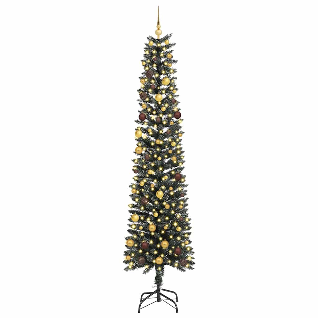 Albero di Natale artificiale con 300 LED Verde 240 cm