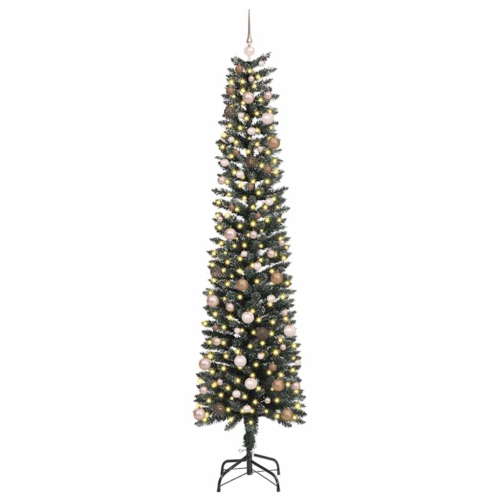 Albero di Natale artificiale con 300 LED Verde 240 cm