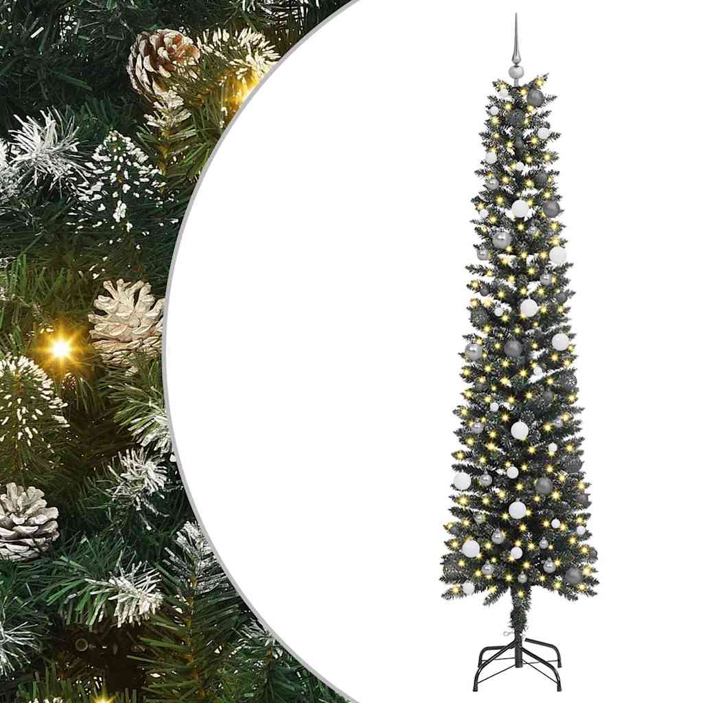 Albero di Natale artificiale con 300 LED Verde 240 cm