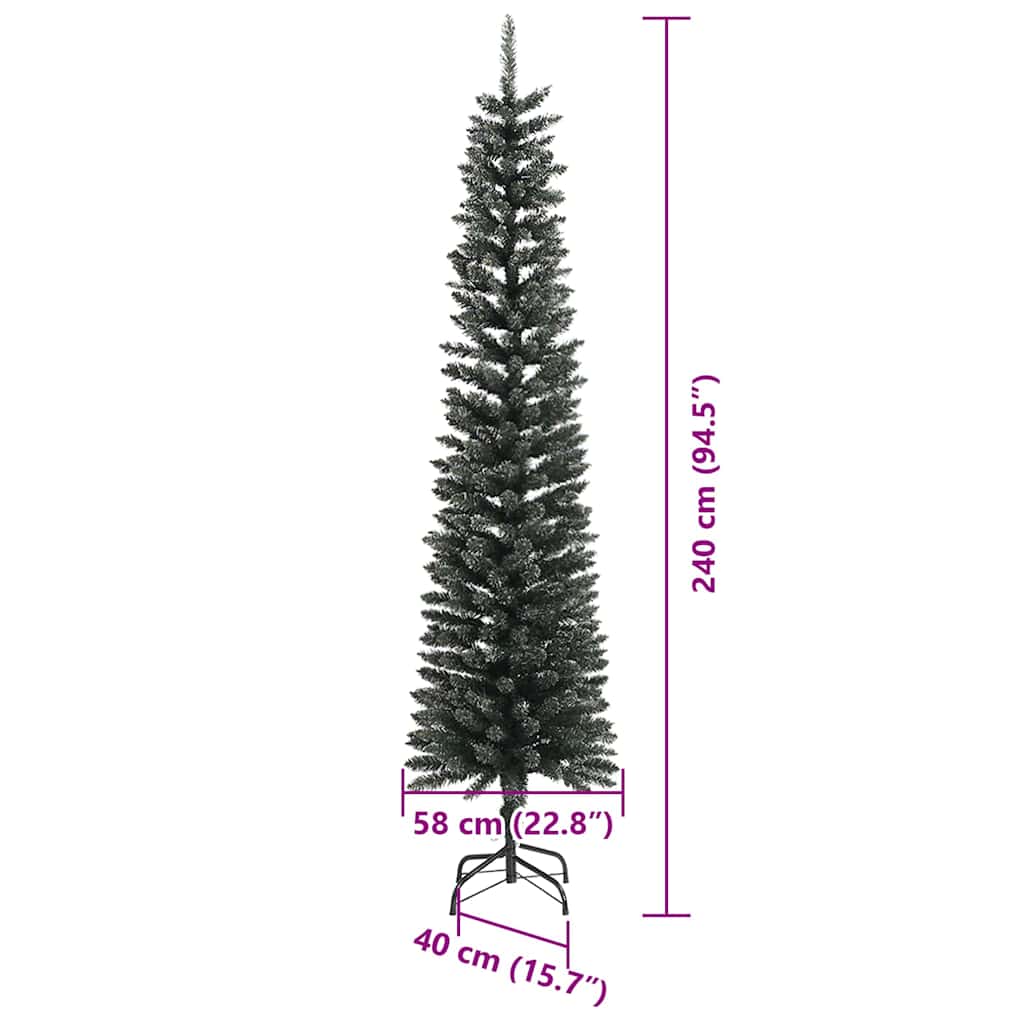 Albero di Natale artificiale con 300 LED Verde 240 cm