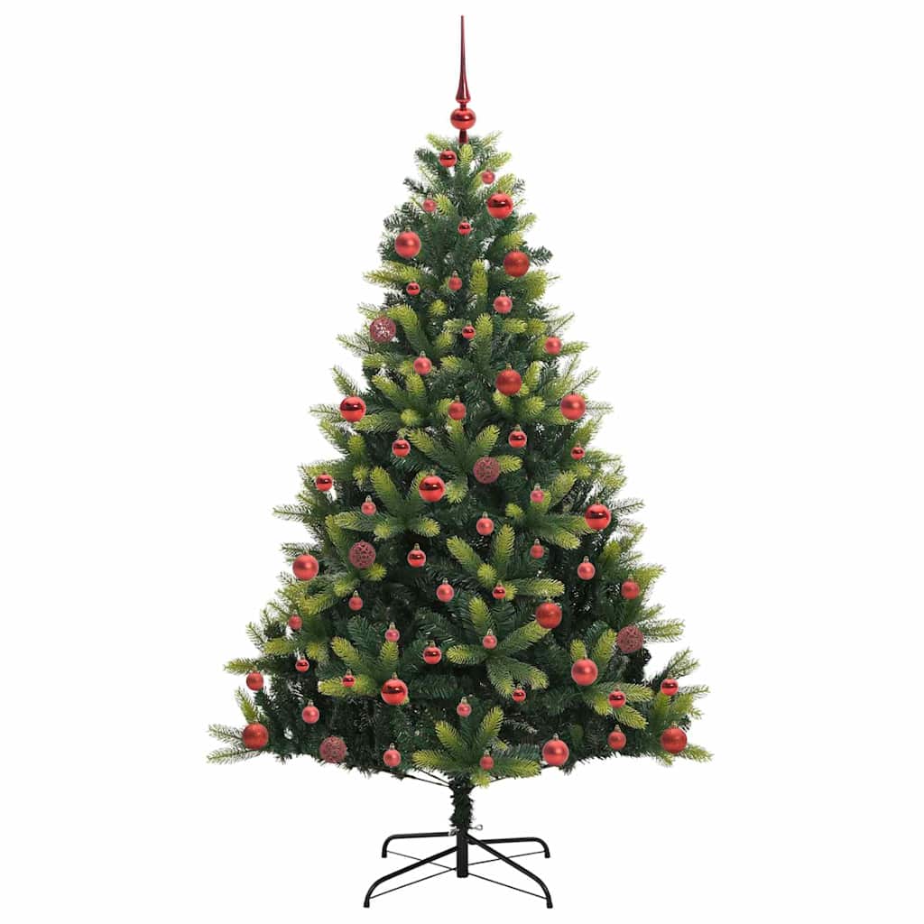 Albero di Natale Artificiale a Cerniera con 300 LED Verde