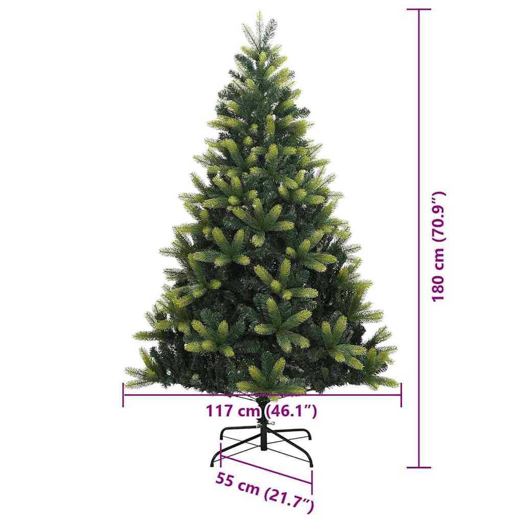 Albero di Natale Artificiale a Cerniera con 300 LED Verde