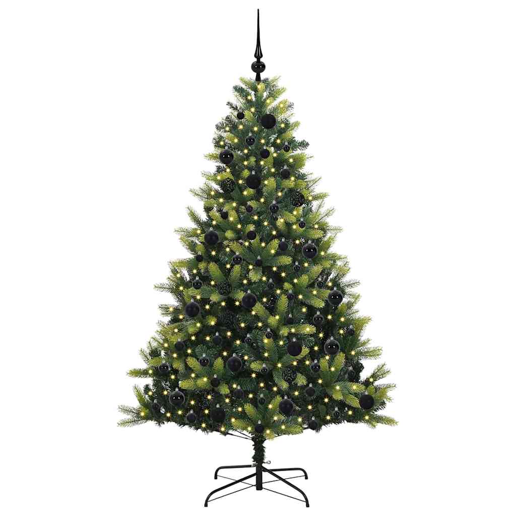 Albero di Natale Artificiale a Cerniera con 300 LED Verde