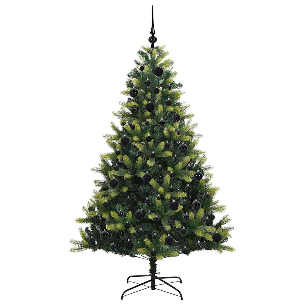 Albero di Natale Artificiale a Cerniera con 300 LED Verde