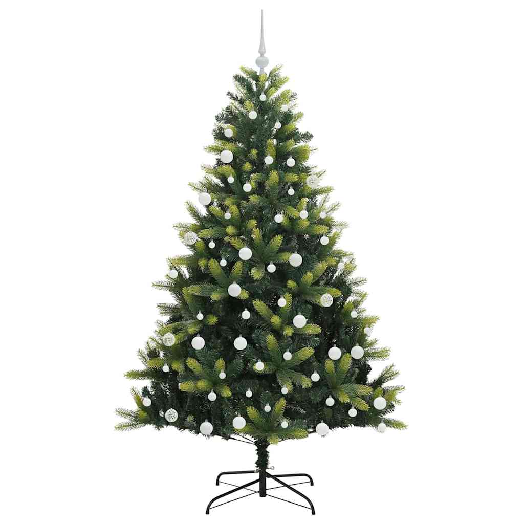 Albero di Natale Artificiale a Cerniera con 300 LED Verde