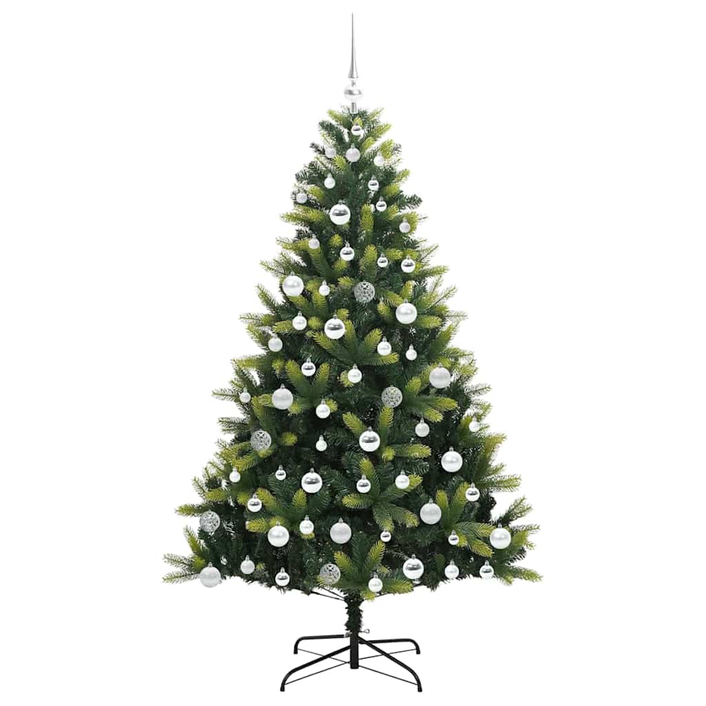 Albero di Natale Artificiale a Cerniera con 300 LED Verde