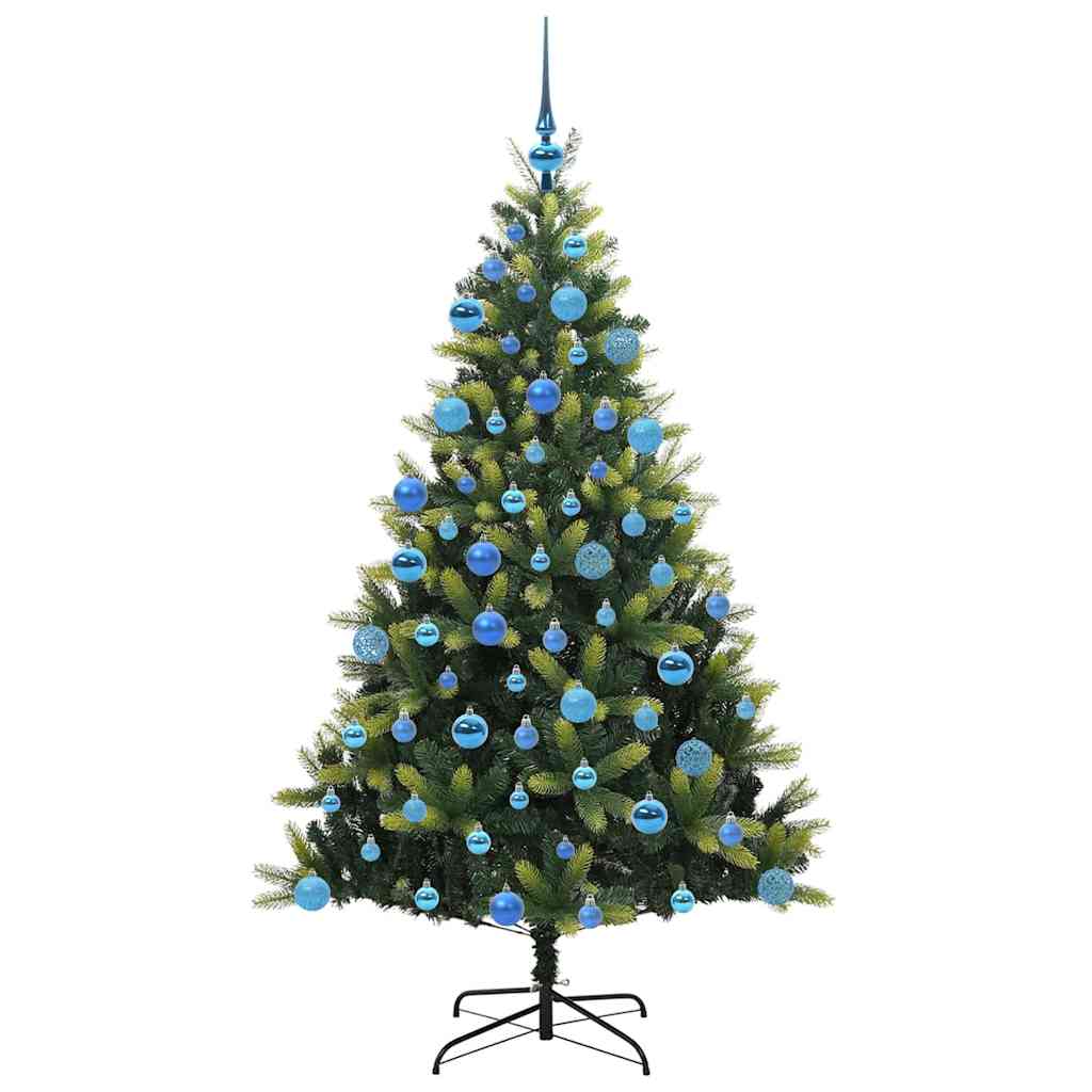 Albero di Natale Artificiale a Cerniera con 300 LED Verde