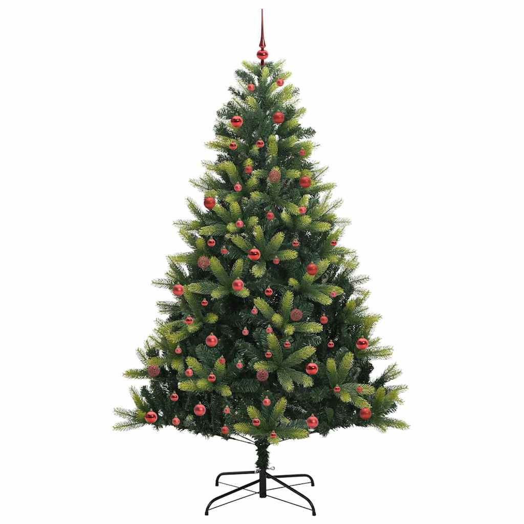 Albero di Natale Artificiale a Cerniera con 300 LED Verde