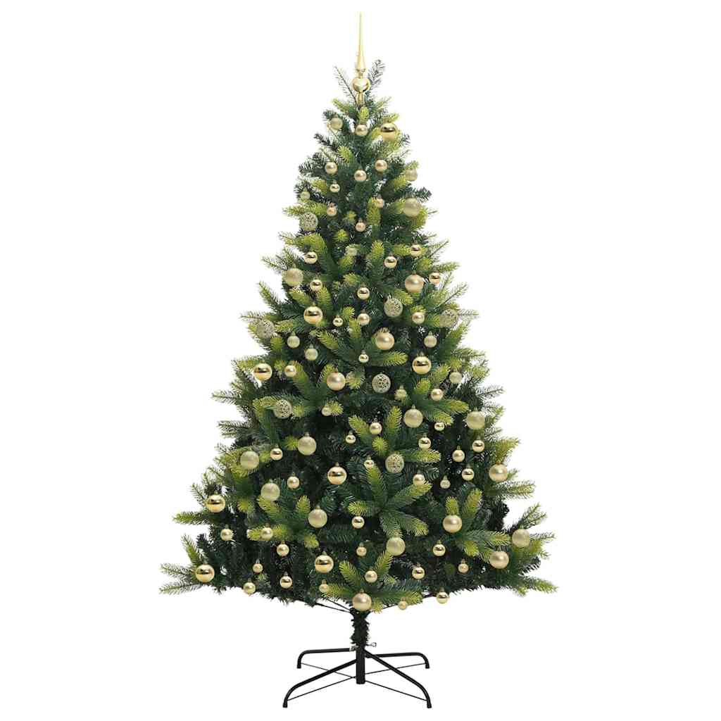 Albero di Natale Artificiale a Cerniera con 300 LED Verde