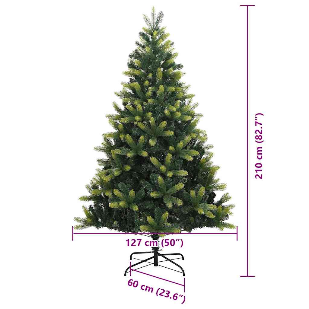 Albero di Natale Artificiale a Cerniera con 300 LED Verde