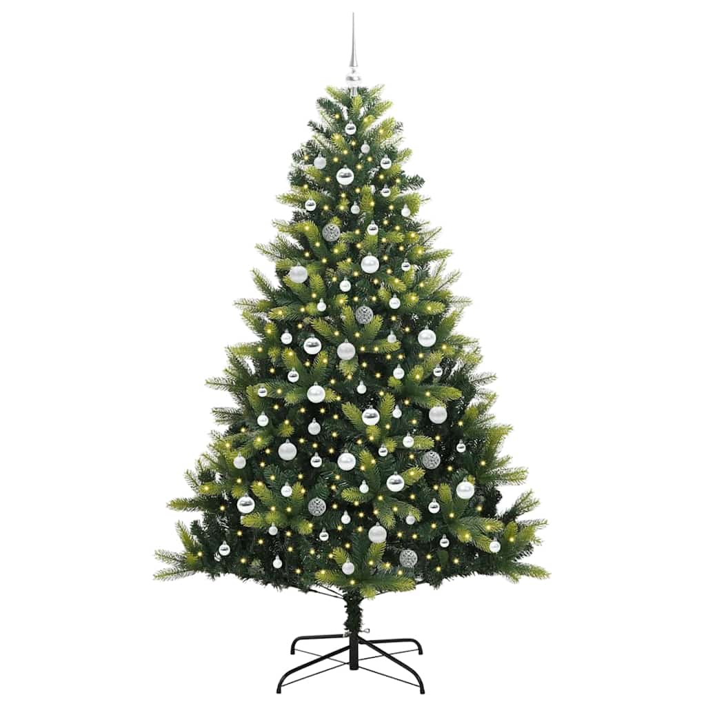 Albero di Natale Artificiale a Cerniera con 300 LED Verde