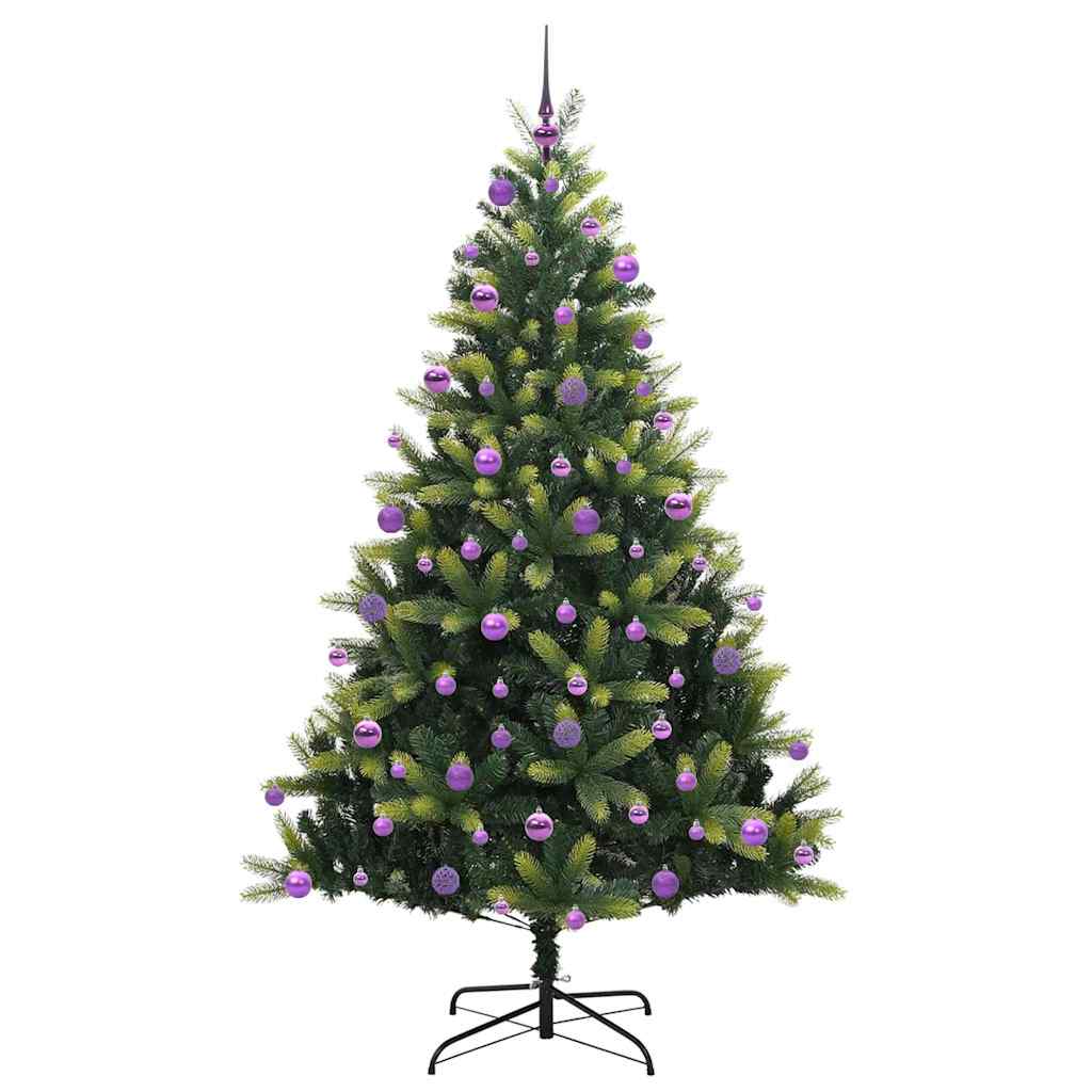 Albero di Natale Artificiale a Cerniera con 300 LED Verde