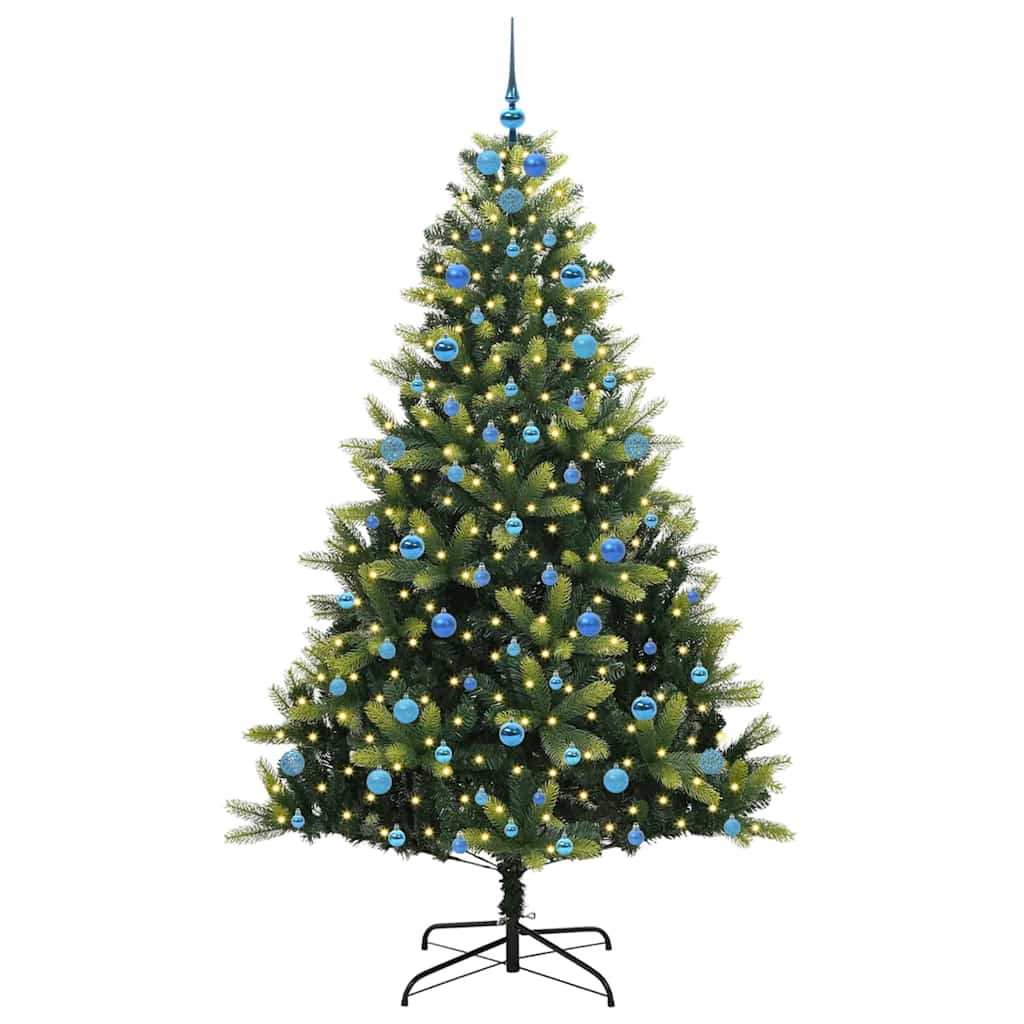 Albero di Natale Artificiale a Cerniera con 300 LED Verde