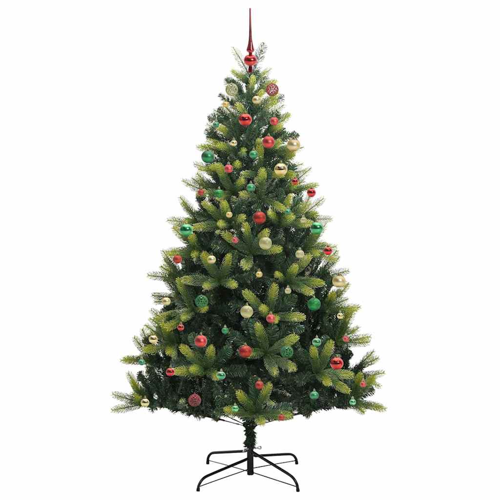 Albero di Natale Artificiale a Cerniera con 300 LED Verde