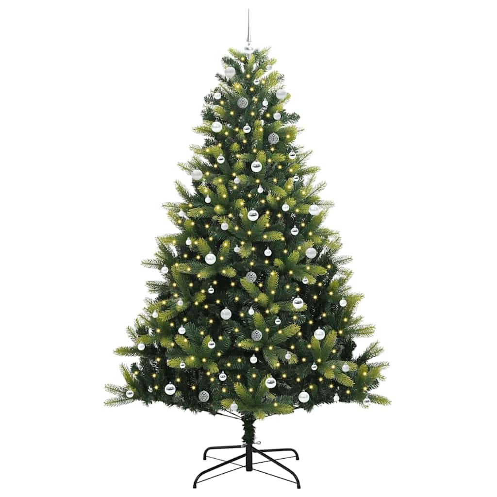 Albero di Natale Artificiale a Cerniera con 300 LED Verde