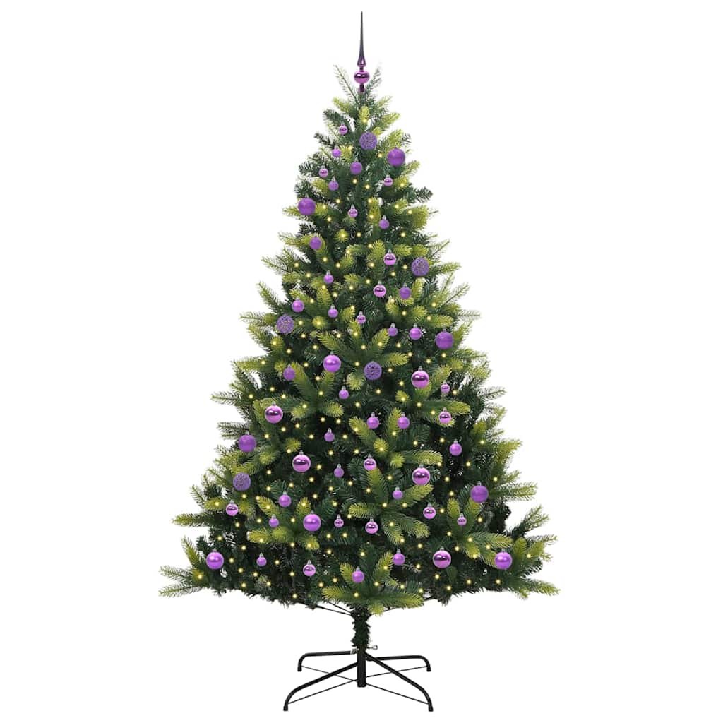 Albero di Natale Artificiale a Cerniera con 300 LED Verde