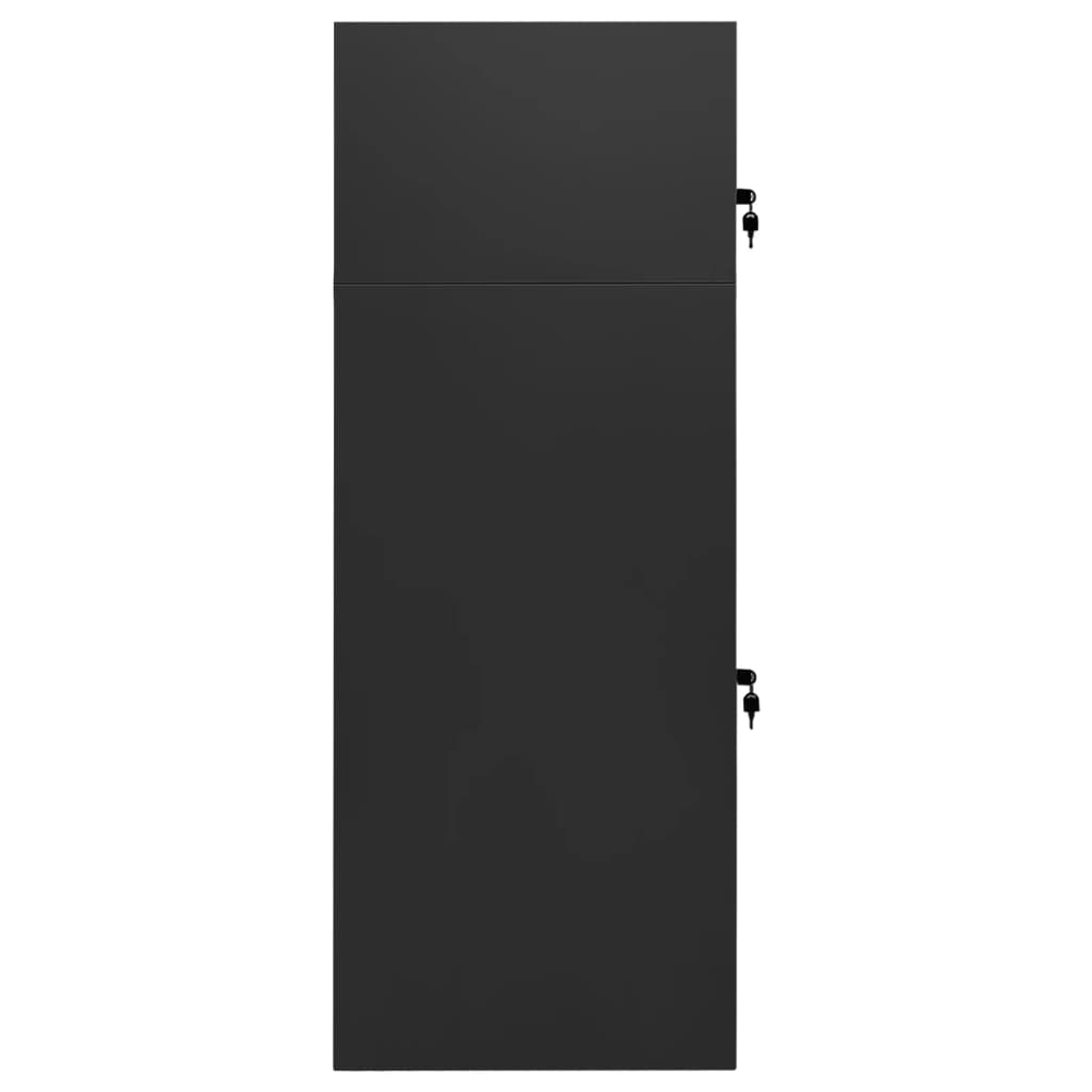 Armadietto per Sella Antracite 53x53x140 cm in Acciaio