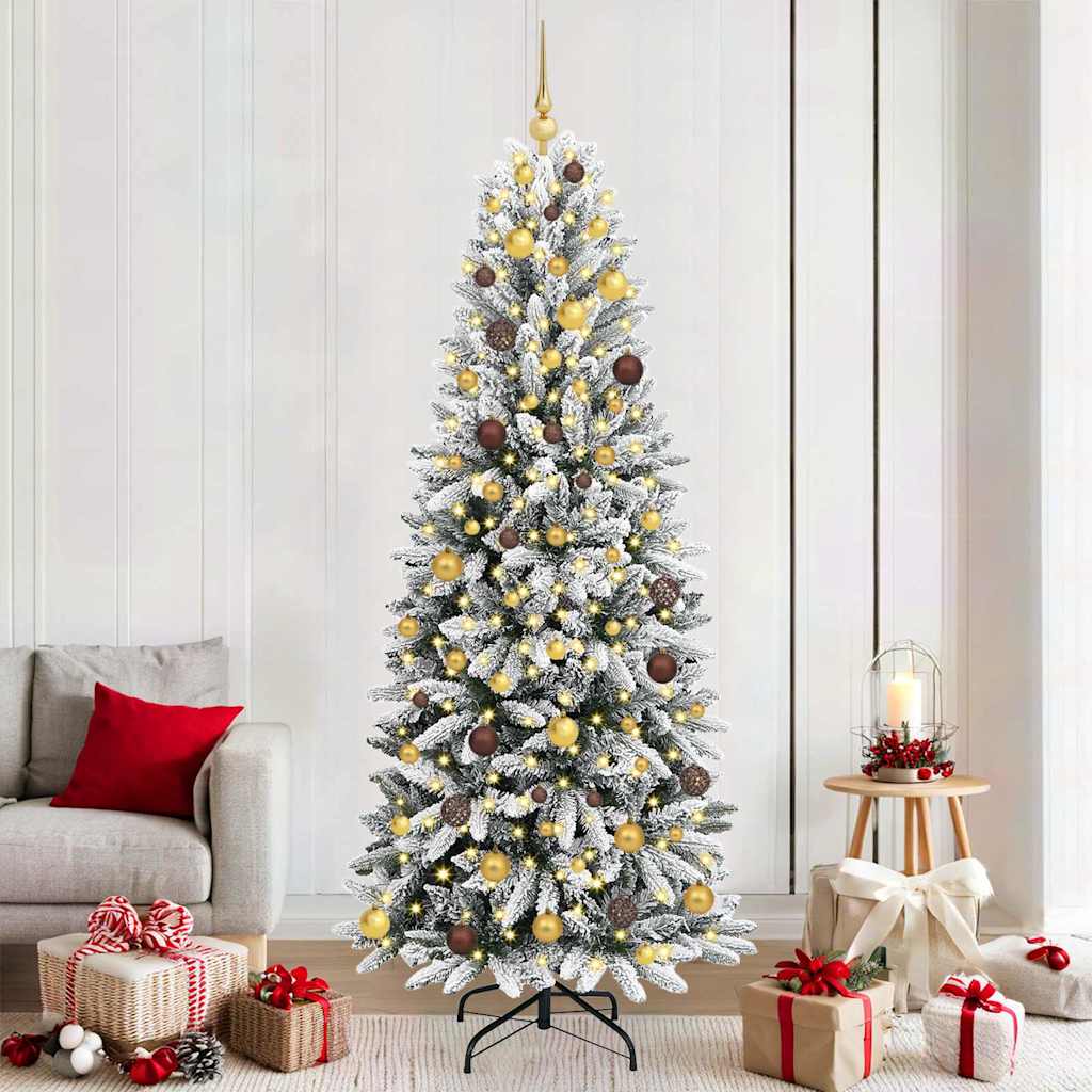 Albero di Natale artificiale Bianco 210 cm