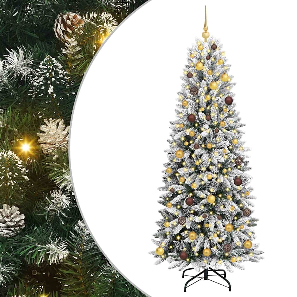 Albero di Natale artificiale Bianco 210 cm