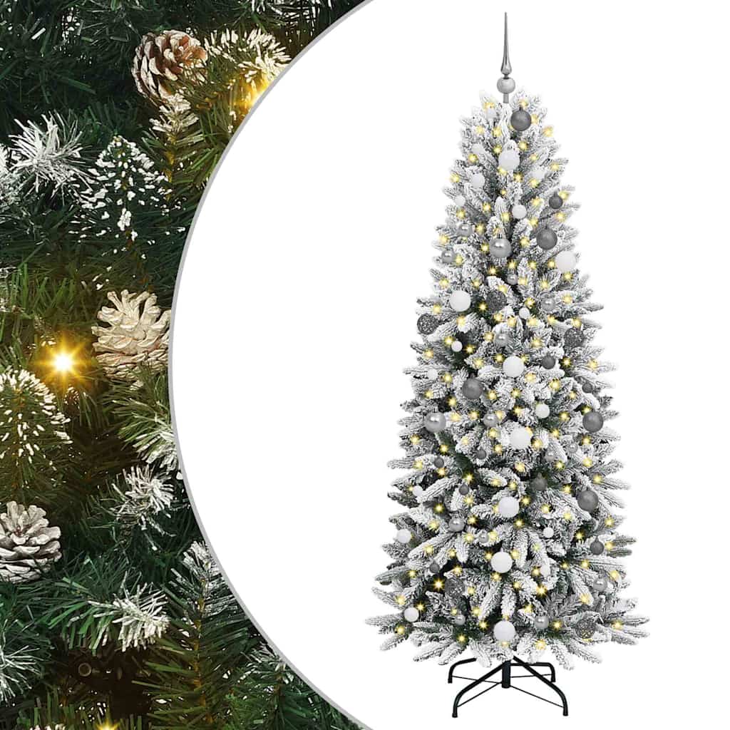 Albero di Natale artificiale Bianco 210 cm