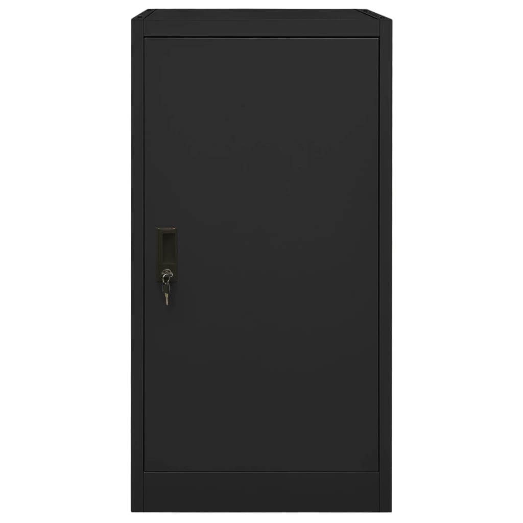 Armadio Porta Sella Nero 53x53x105 cm in Acciaio
