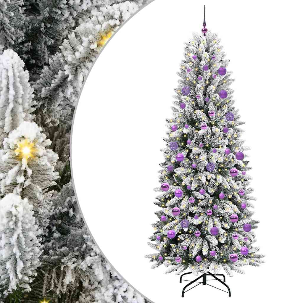 Albero di Natale artificiale Bianco 210 cm