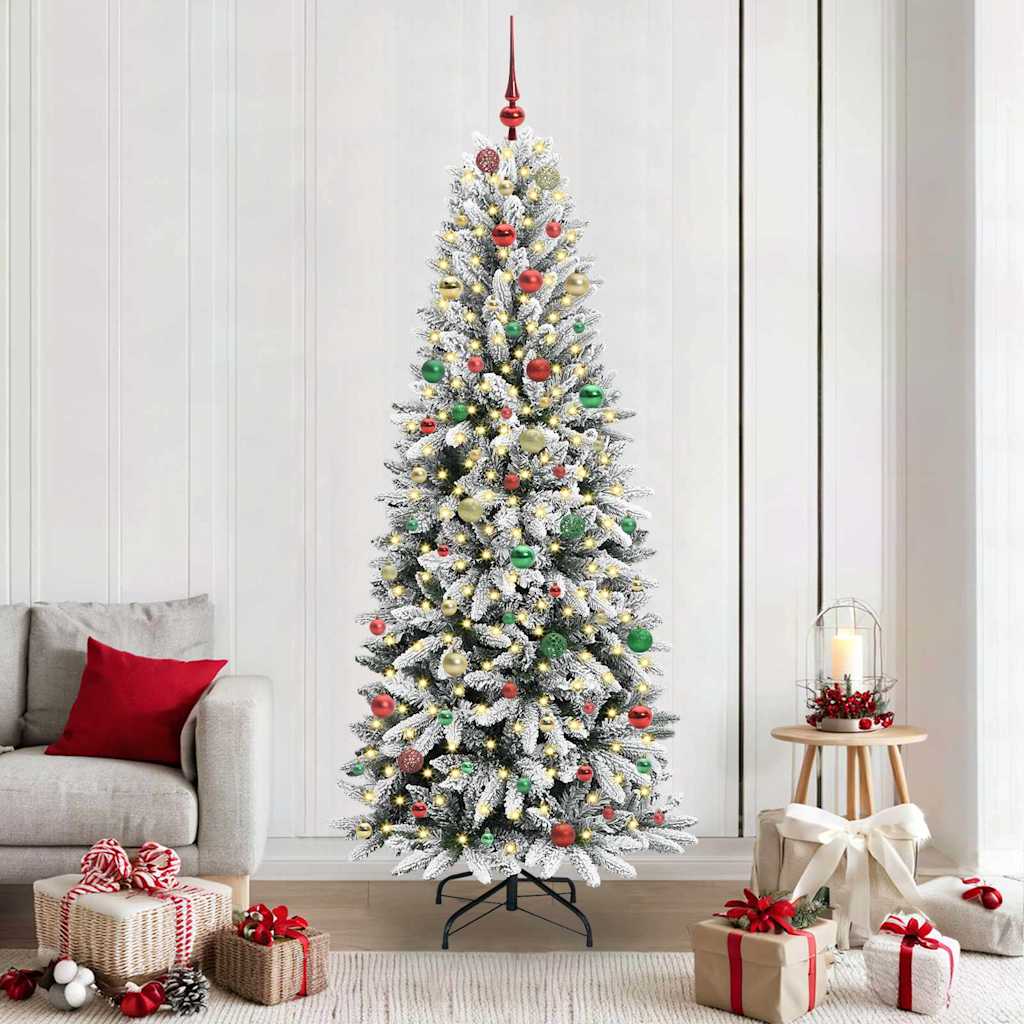 Albero di Natale artificiale Bianco 210 cm