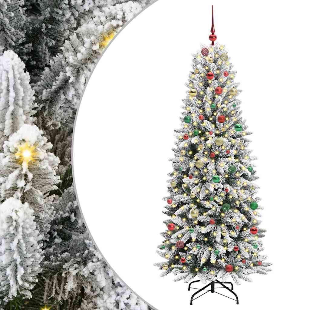 Albero di Natale artificiale Bianco 210 cm