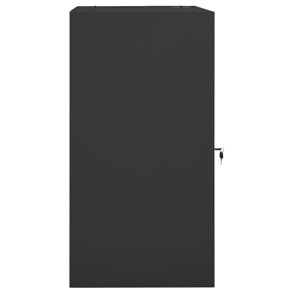 Armadio Porta Sella Antracite 53x53x105 cm in Acciaio