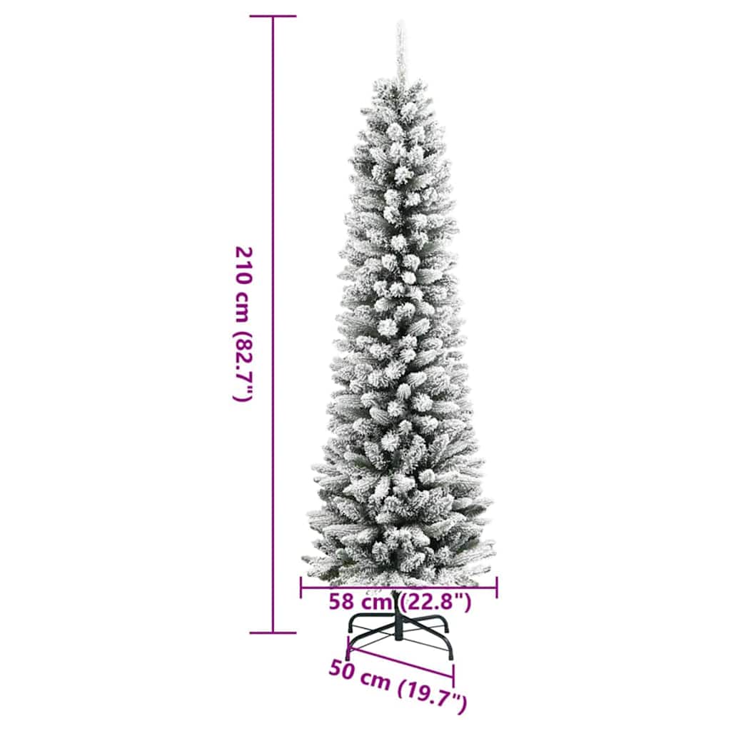 Albero di Natale artificiale Bianco 210 cm