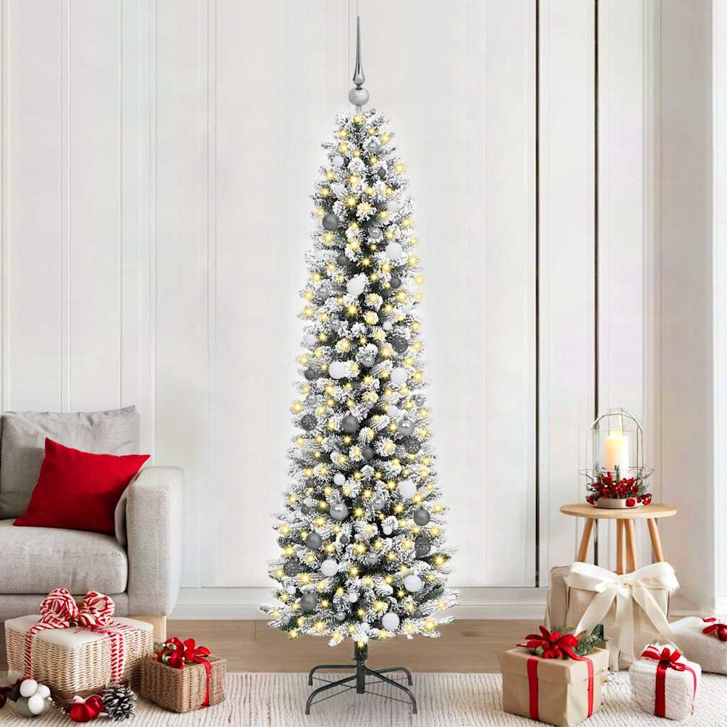 Albero di Natale artificiale Bianco 210 cm
