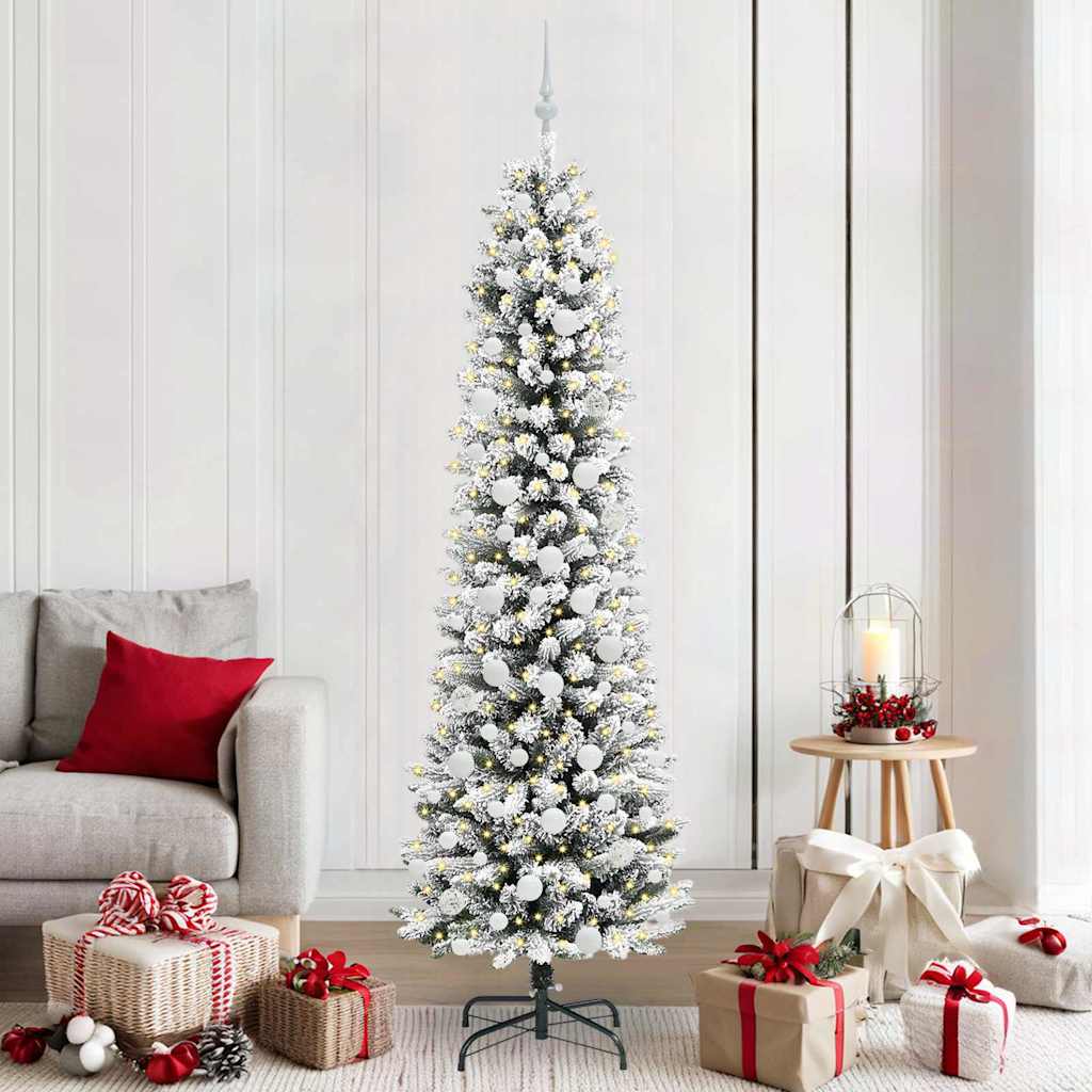 Albero di Natale artificiale Bianco 210 cm