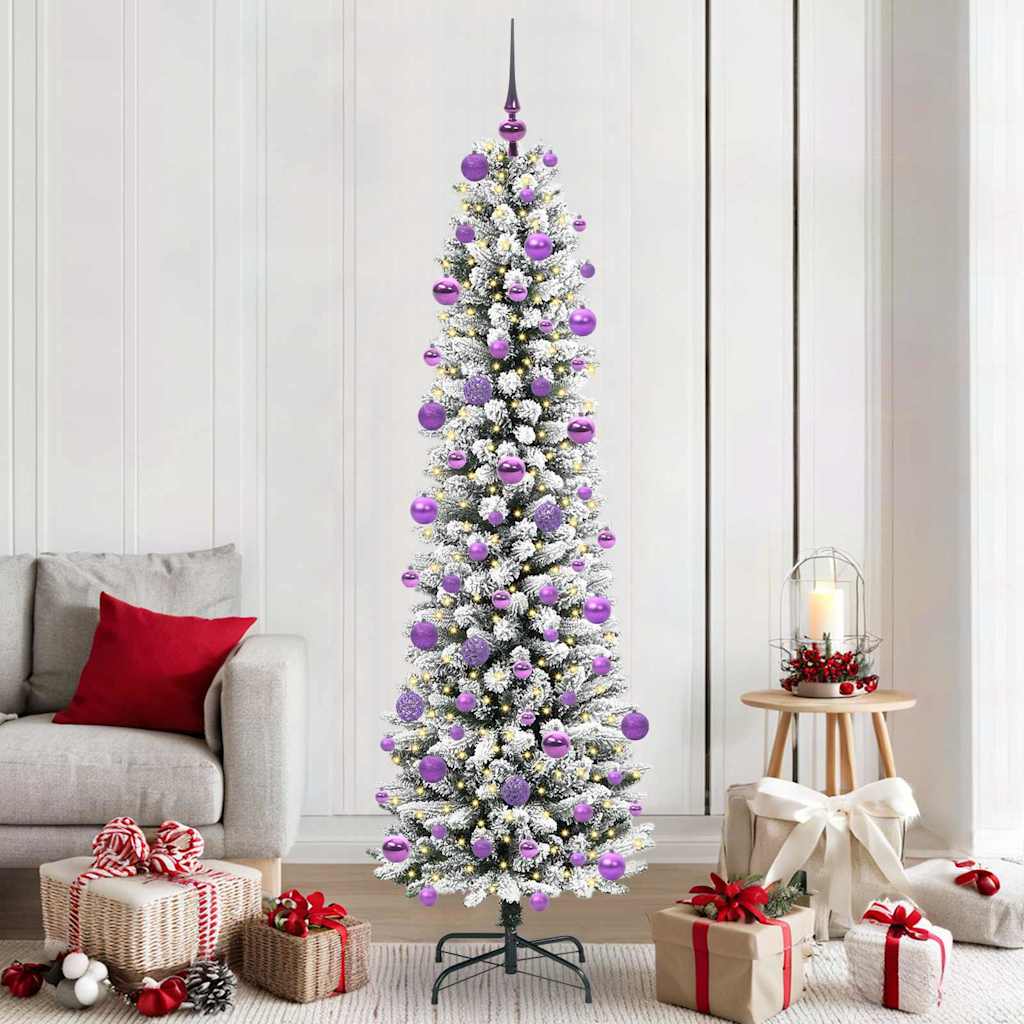 Albero di Natale artificiale Bianco 210 cm