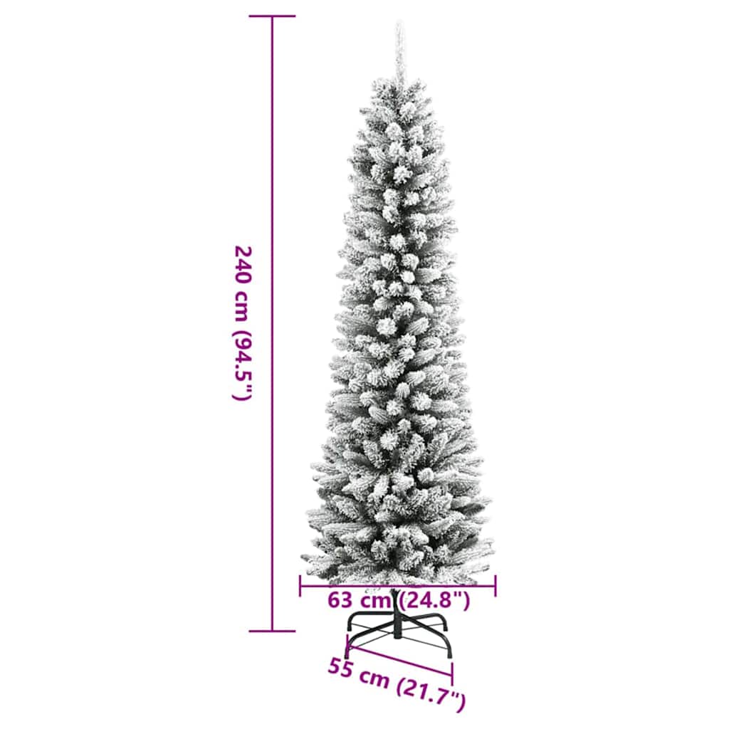 Albero di Natale artificiale Bianco 240 cm