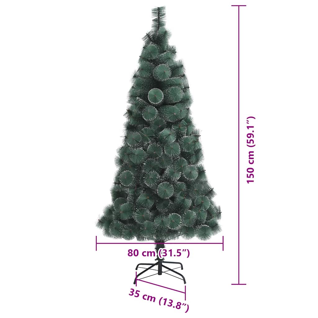 Albero di Natale artificiale preilluminato con set di palline