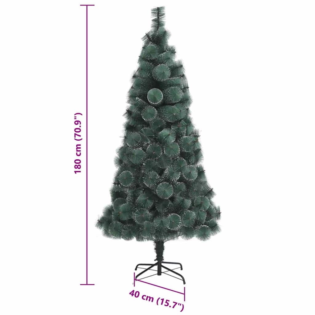 Albero di Natale artificiale preilluminato con set di palline