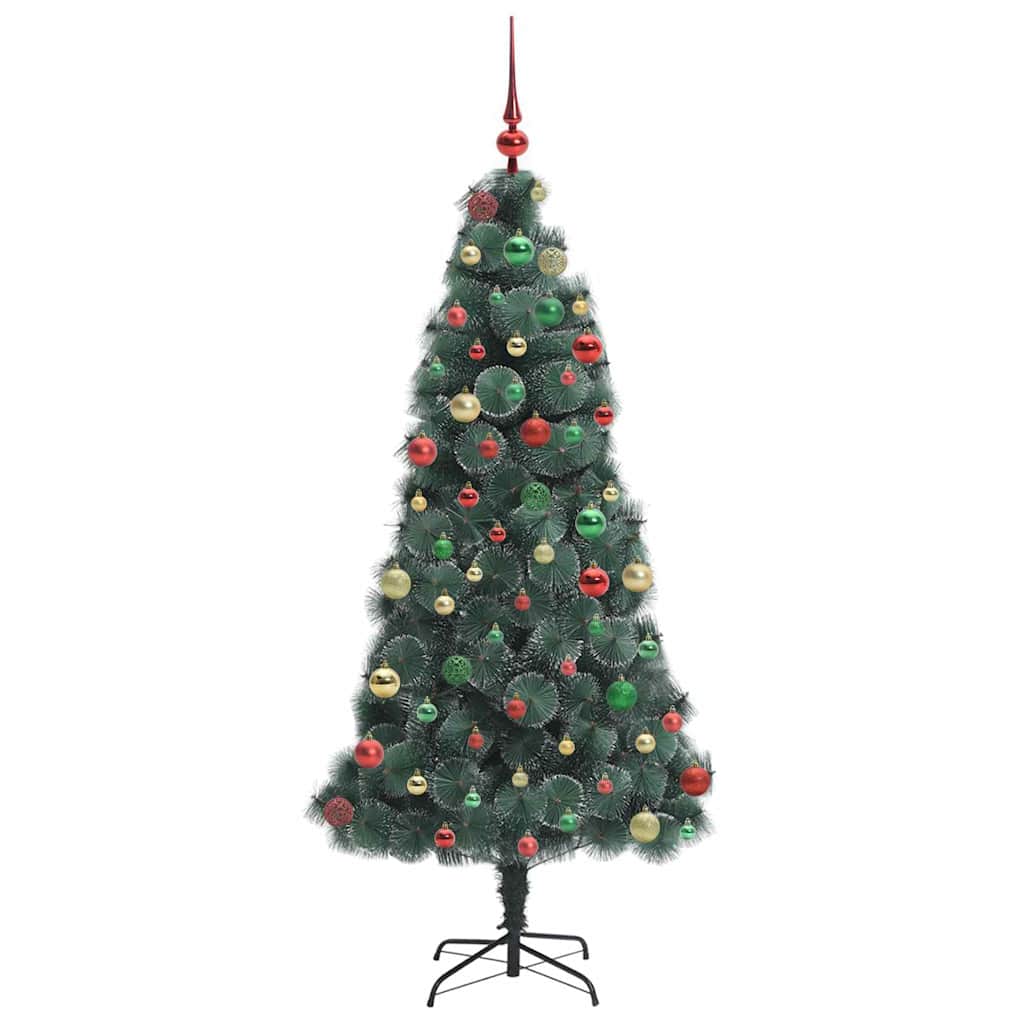 Albero di Natale artificiale illuminato con set di palline PET