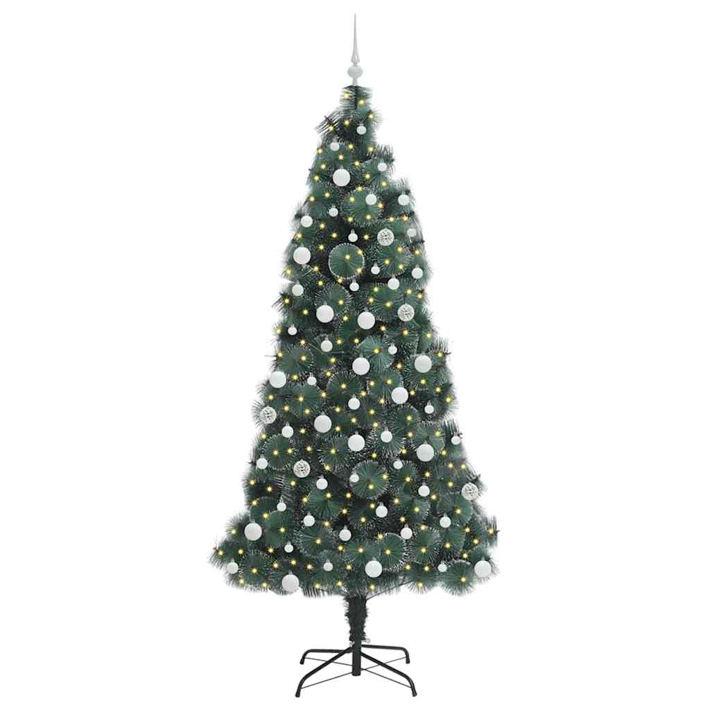 Albero di Natale artificiale illuminato con set di palline PET