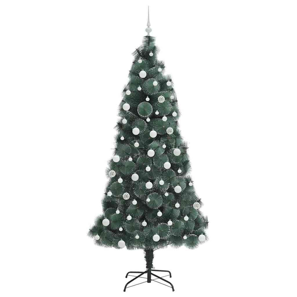 Albero di Natale artificiale illuminato con set di palline PET