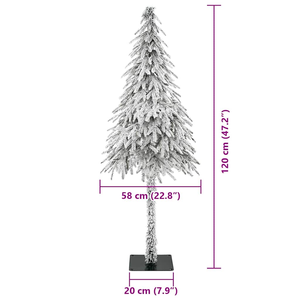 Albero di Natale con 150 LED Bianco 120 cm PE e Acciaio