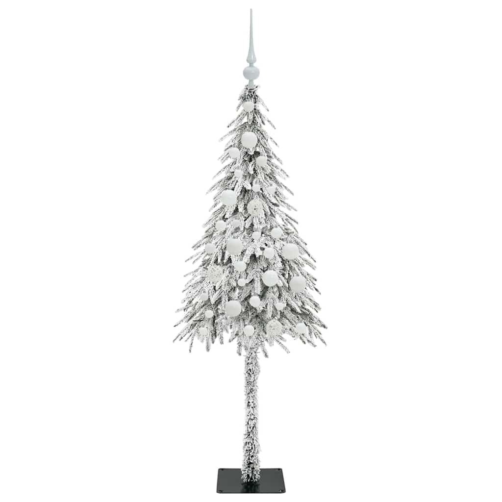 Albero di Natale con 150 LED Bianco 120 cm PE e Acciaio