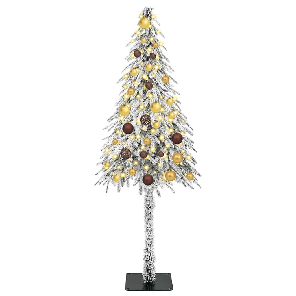 Albero di Natale con 150 LED Bianco 150 cm PE e Acciaio