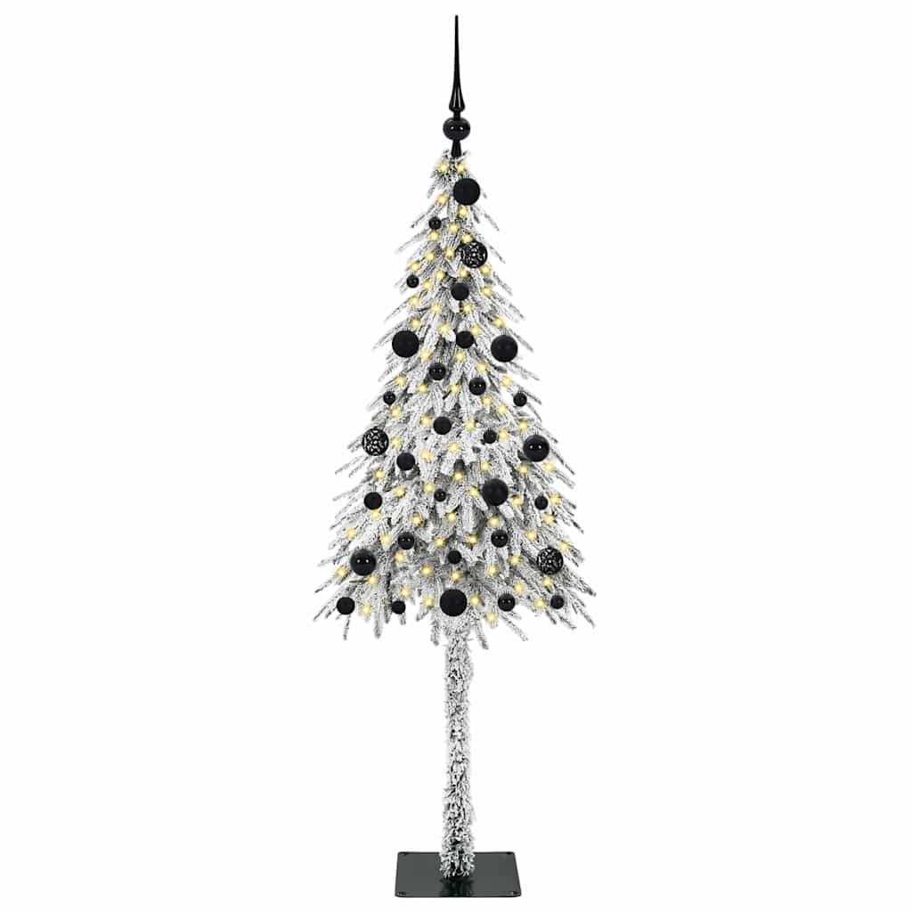 Albero di Natale con 150 LED Bianco 150 cm PE e Acciaio