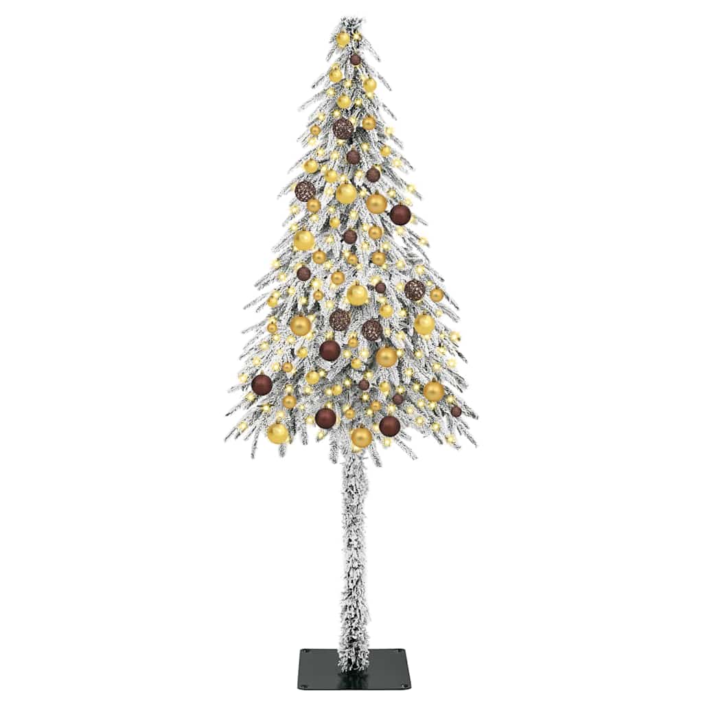 Albero di Natale con 300 LED Bianco 180 cm PE e Acciaio