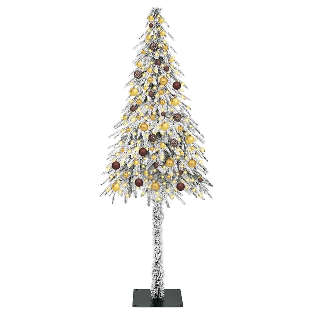 Albero di Natale con 300 LED Bianco 210 cm PE e Acciaio