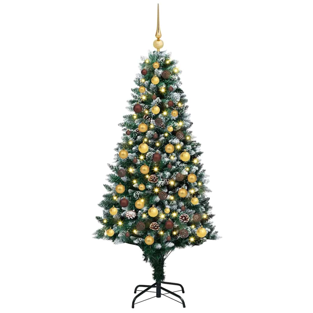 Albero di Natale artificiale con 300 LED Verde 180 cm